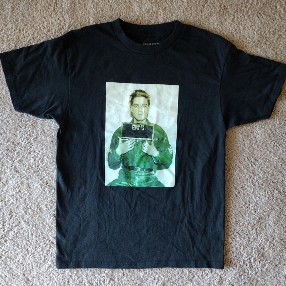 ELVIS Black Tee Size Medium